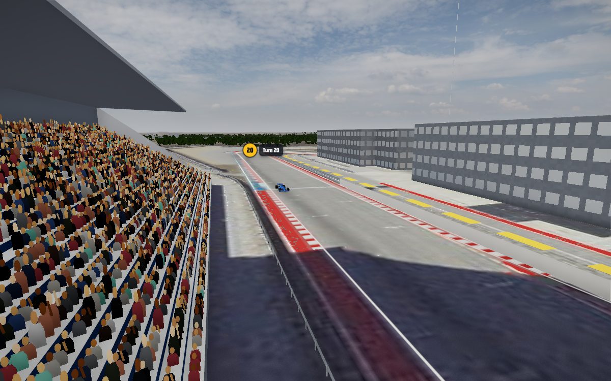 The view from the Main Grandstand at Circuit of the Americas